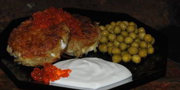 драники с творожными шариками