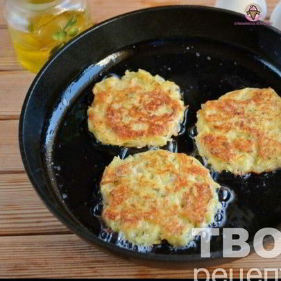 Драники с ветчиной с сырком