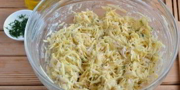 драники с ветчиной с сырком