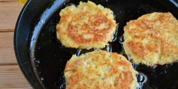 драники с ветчиной с сырком