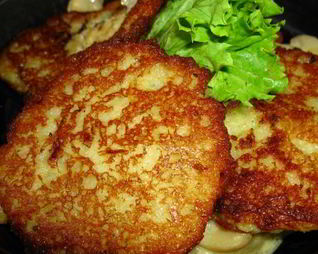 Картофельные драники с мясом