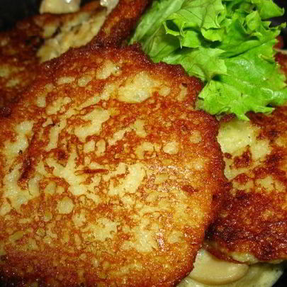 Картофельные драники с мясом