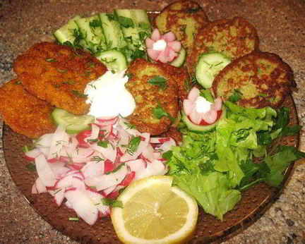 Картофельные и морковные драники