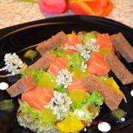 Рецепт Лосося на картофельном дранике