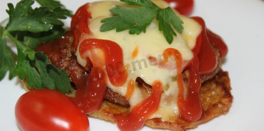 Рецепт пирамидок веселых друзья драники с котлетами