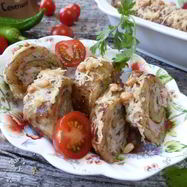 Рецепт Рулетов-драников с куриным фаршем