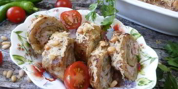 рулеты-драники с куриным фаршем