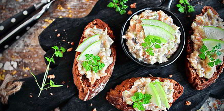 Рецепт форшмака из сельди с зеленым яблоком