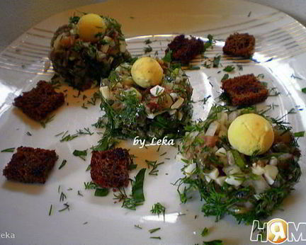 Форшмак по-норвежски Птичьи гнезда