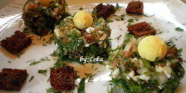 форшмак по-норвежски птичьи гнезда