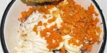 форшмак с морковью и плавленным сыром