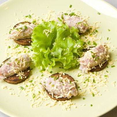 Форшмак с плавленым сыром и морковью