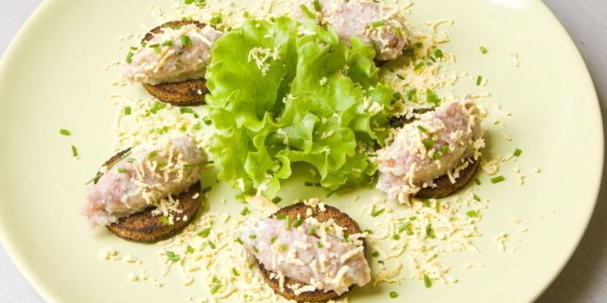 Рецепт форшмака с плавленым сыром и морковью