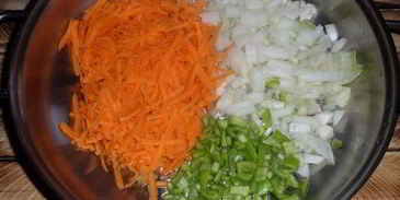 фрикадельки ежики с овощами