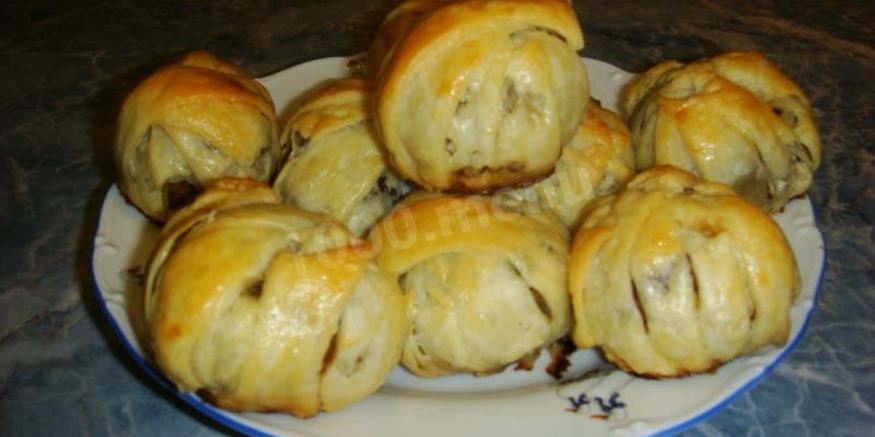 Рецепт фрикаделек из фарша в слоеном тесте