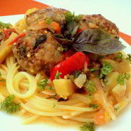 Рецепт Фрикаделек с базиликом и овощами