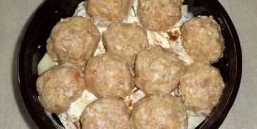 фрикадельки с картошкой в духовке