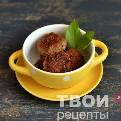 Фрикадельки с яблоками