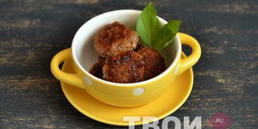 фрикадельки с яблоками