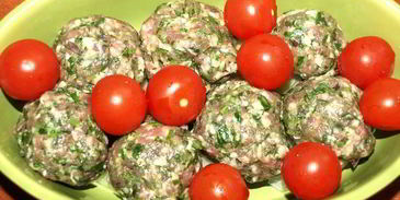 фрикадельки в картофельных сотах