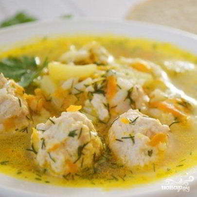 Куриные фрикадельки для супа