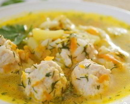 Куриные фрикадельки для супа