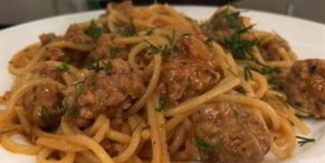 макароны с фрикадельками за 25-30 минут