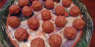 мясо-овощные фрикадельки для заморозки