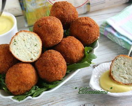 Рыбные фрикадельки с соусом айоли