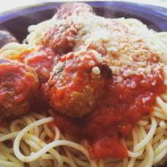 Рецепт Спагетти с фрикадельками в томатном соусе
