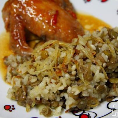 Гарнир из чечевицы с рисом