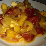 Рецепт Гарнира из кабачков с яблоками