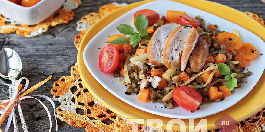 Рецепт чечевицы с курицей