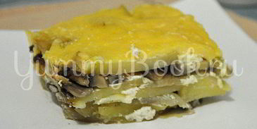 картофель с грибами под сыром