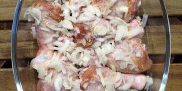 картофель с курицей в духовке