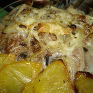 Рецепт Картофеля с ребрышками в духовке