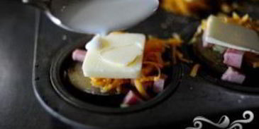 картофель с сыром и зеленым луком