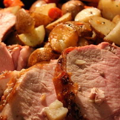 Картофель со свининой