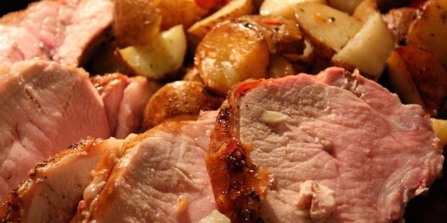 Рецепт картофеля со свининой