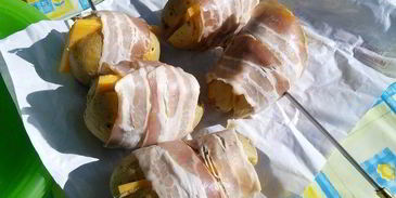 картофель в беконе