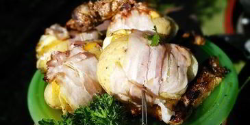 картофель в беконе