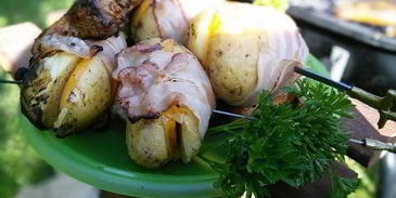 картофель в беконе