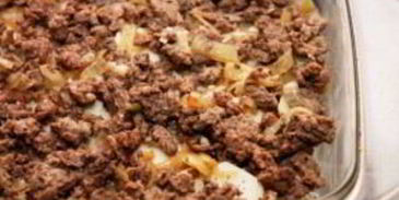 картошка с мясом в духовке