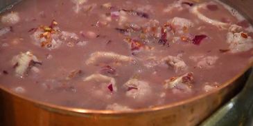 красный рис с купатами и радиккио