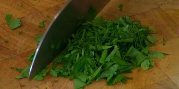 красный рис с купатами и радиккио