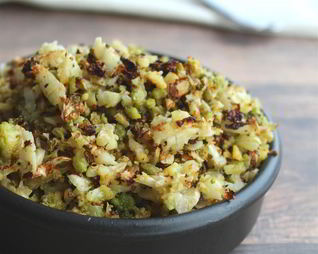 Рис из цветной капусты в духовке