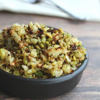 Рис из цветной капусты в духовке