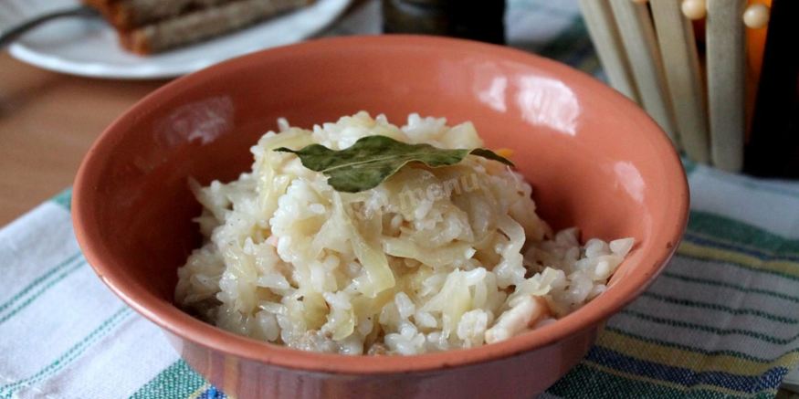 Рецепт риса с капустой и мясом