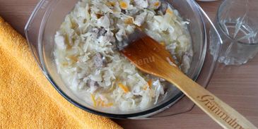 рис с капустой и мясом