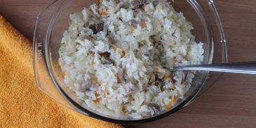 рис с капустой и мясом